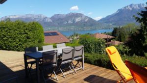 terrasse annecy vue lac